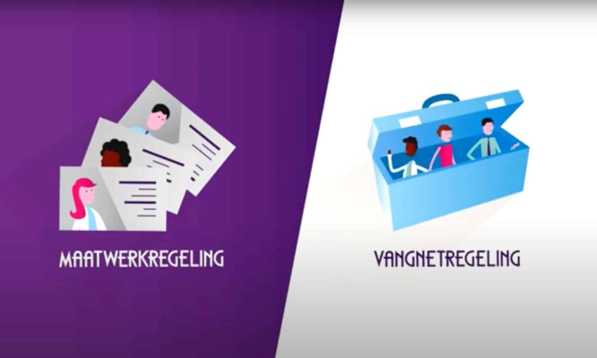 In de animatie wordt uitgelegd bij welke taken deskundige ondersteuning verplicht is. Ook de verschillen tussen de maatwerkregeling en de vangnetregeling komen aan bod.